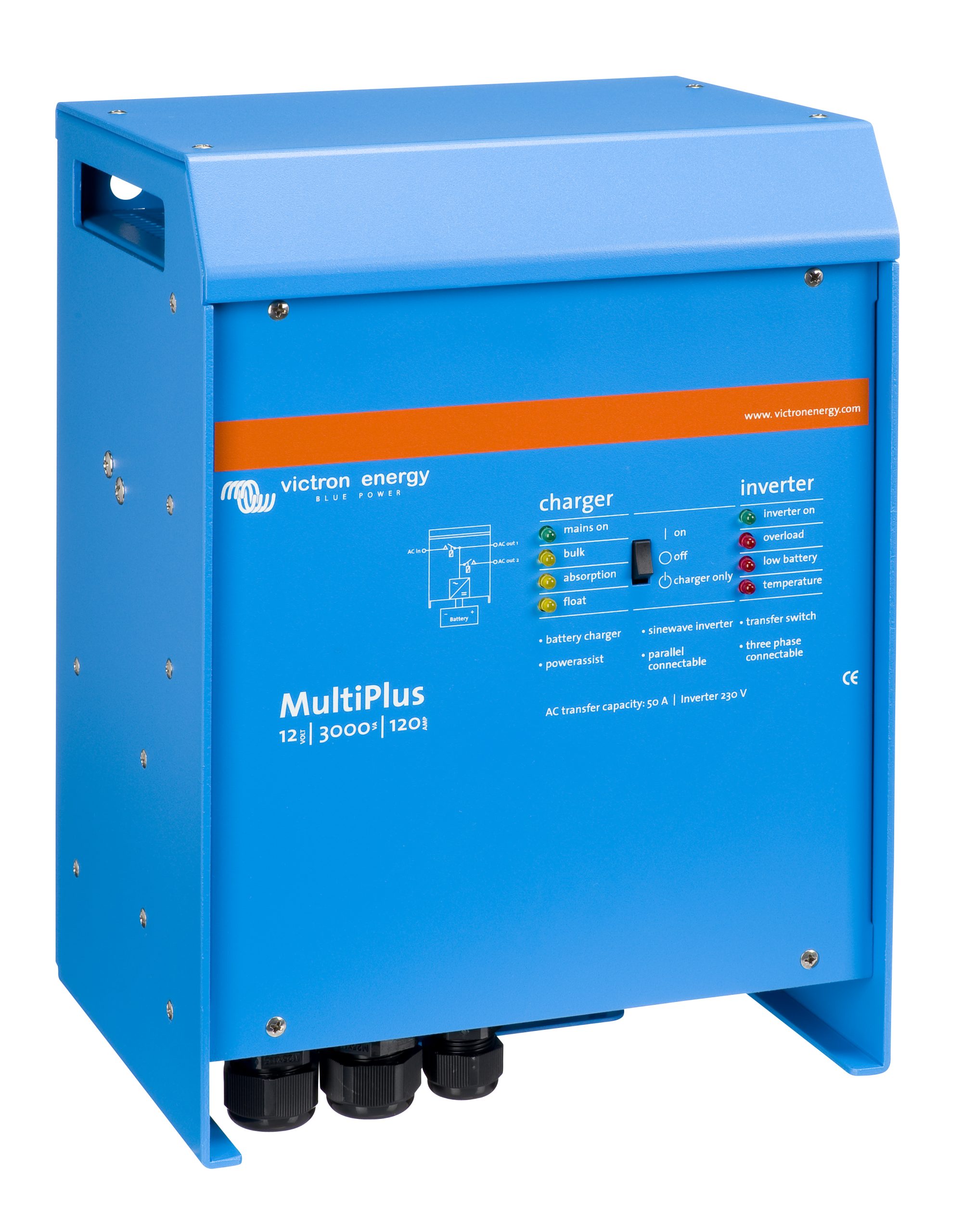 12/3000/120-50 230V VE.Bus MultiPlus - Tekidan Smartrician Energy Shop