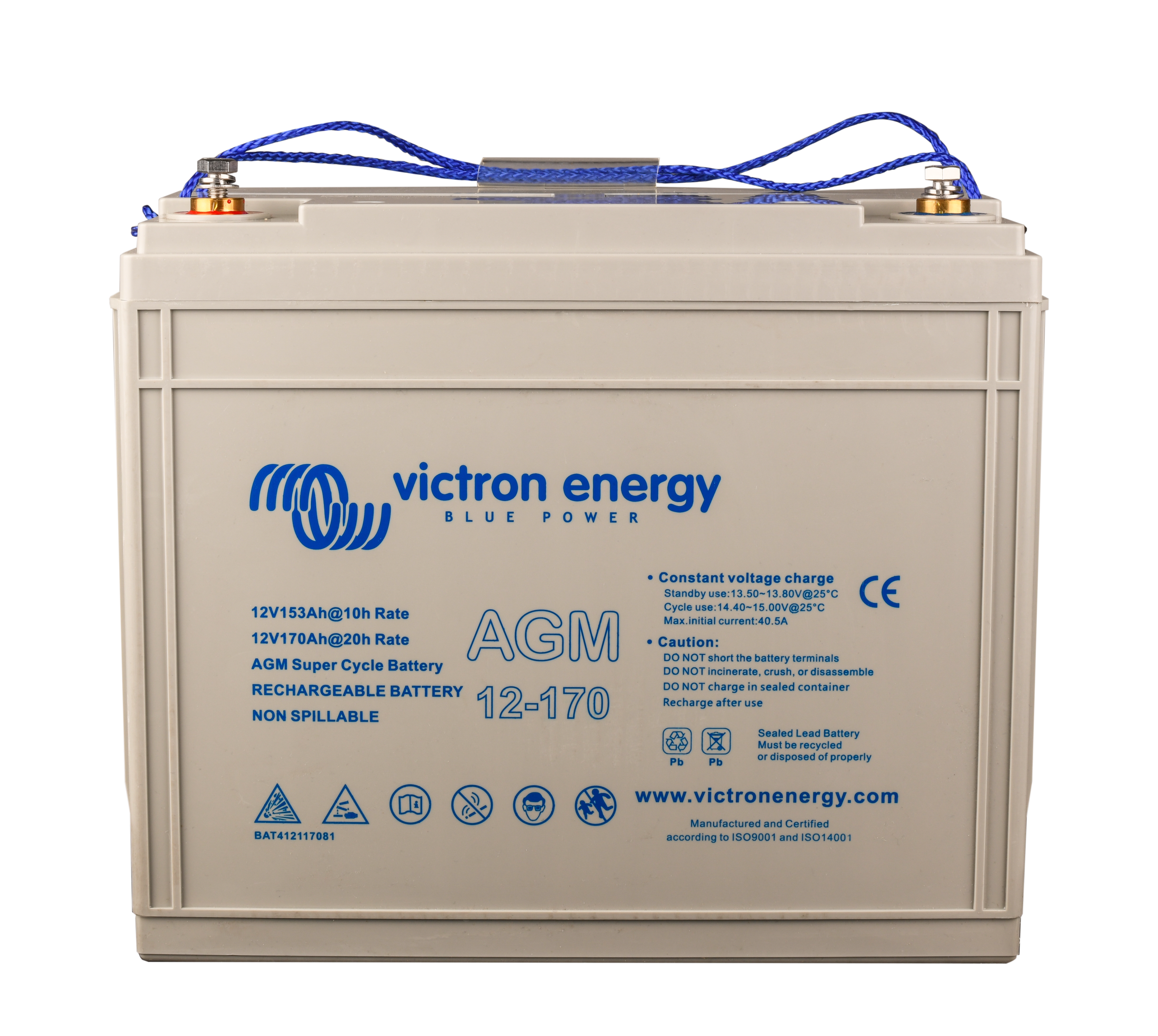 12V/170Ah AGM Super Cycle Batt. (M8) 1 AGM Super Cycle Battery 12V 170Ah