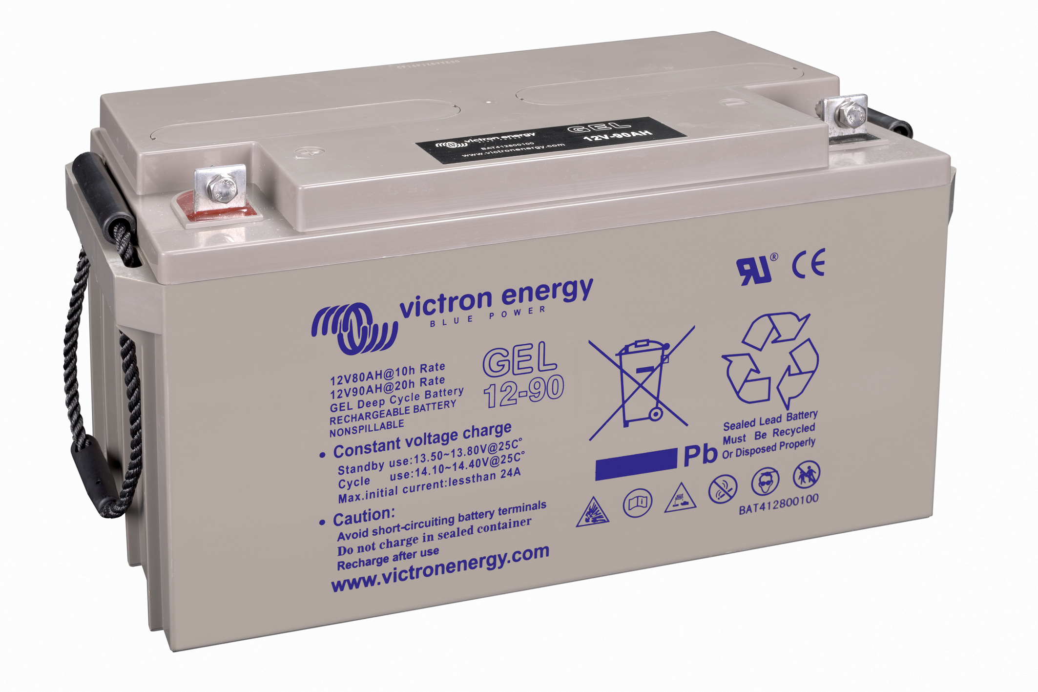 12V/90Ah Gel Deep Cycle Batt. 4 12V/90Ah Gel Deep Cycle Batt. - Image 4