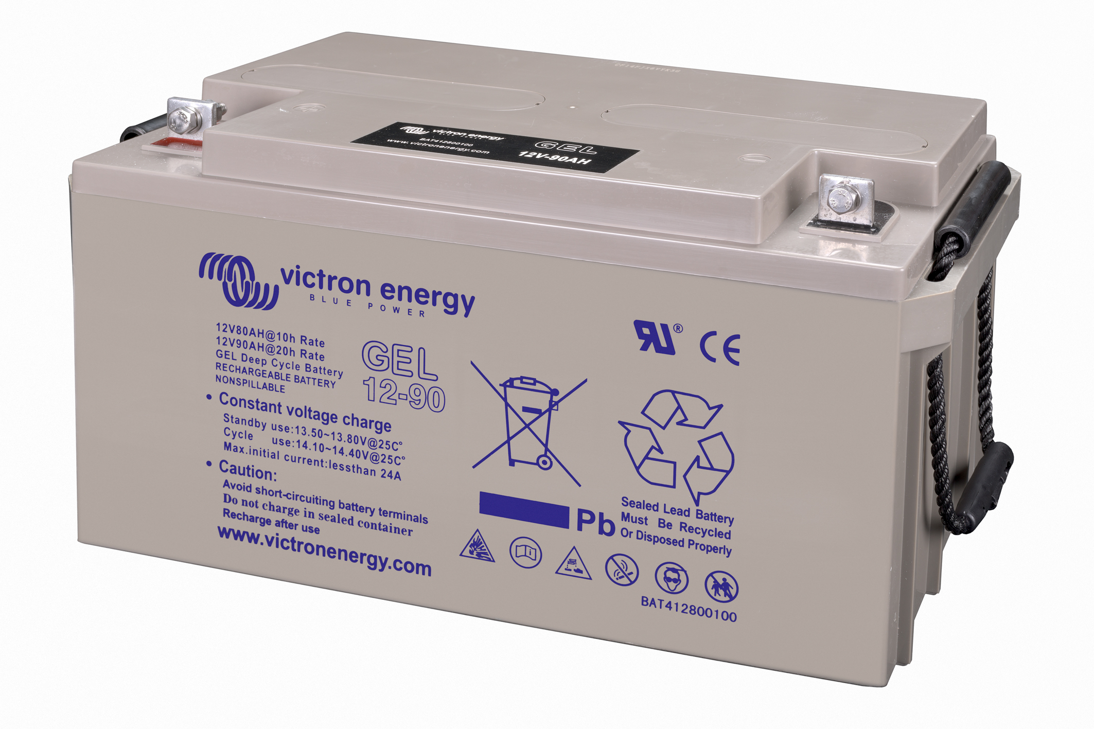 12V/90Ah Gel Deep Cycle Batt. 3 12V/90Ah Gel Deep Cycle Batt. - Image 3